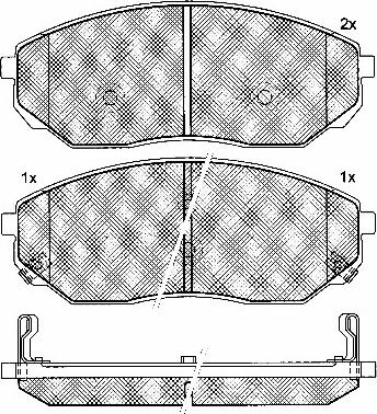 BSF 10866 - Тормозные колодки, дисковые, комплект unicars.by