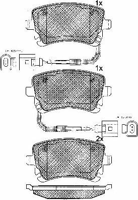 BSF 10801 - Тормозные колодки, дисковые, комплект unicars.by