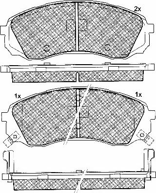 BSF 10873 - Тормозные колодки, дисковые, комплект unicars.by