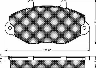 BSF 10343 - Тормозные колодки, дисковые, комплект unicars.by