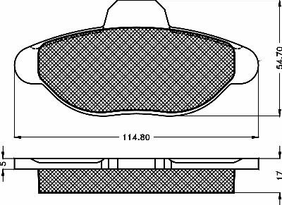 Woking 3860 - Тормозные колодки, дисковые, комплект unicars.by