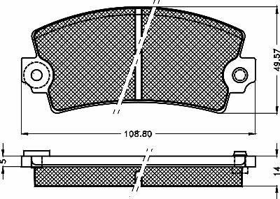 BSF 10323 - Тормозные колодки, дисковые, комплект unicars.by