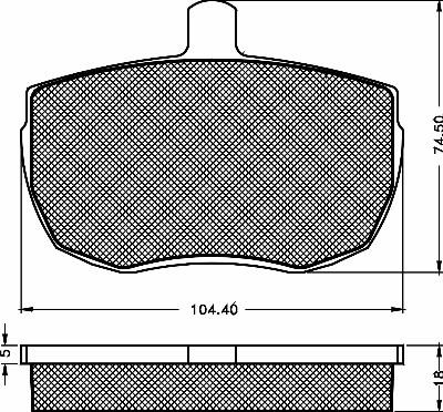 BSF 10292 - Тормозные колодки, дисковые, комплект unicars.by