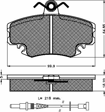 BSF 10248 - Тормозные колодки, дисковые, комплект unicars.by