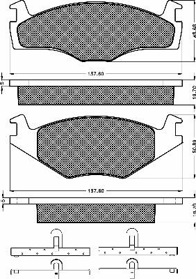 BSF 10214 - Тормозные колодки, дисковые, комплект unicars.by