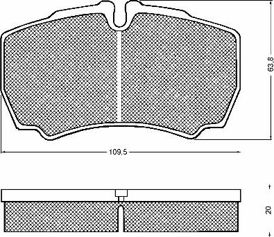 BSF 10752 - Тормозные колодки, дисковые, комплект unicars.by