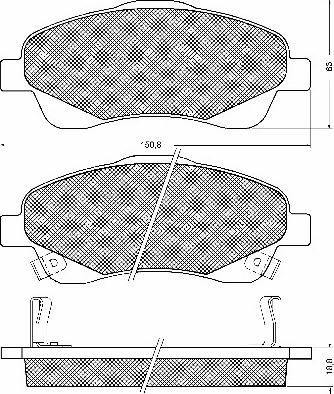 BSF 10731 - Тормозные колодки, дисковые, комплект unicars.by