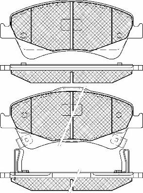 AISIN SN998P - Тормозные колодки, дисковые, комплект unicars.by