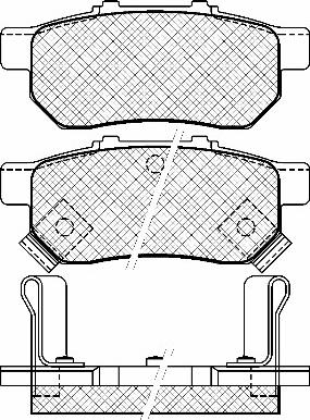 Nipparts 21870 - Тормозные колодки, дисковые, комплект unicars.by