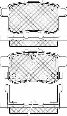 Triscan 40NF0013631 - Тормозные колодки, дисковые, комплект unicars.by