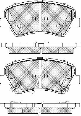 BSF 20047 - Тормозные колодки, дисковые, комплект unicars.by