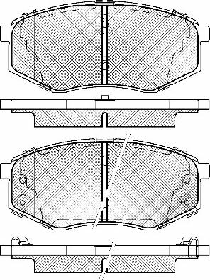 BSF 20050 - Тормозные колодки, дисковые, комплект unicars.by