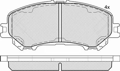 AKS Dasis D10604EA0ARV - Тормозные колодки, дисковые, комплект unicars.by