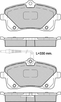 HELLA T2145 - Тормозные колодки, дисковые, комплект unicars.by