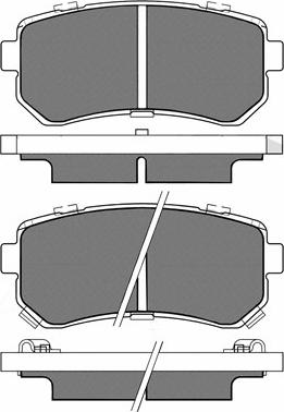 BSF 20261 - Тормозные колодки, дисковые, комплект unicars.by