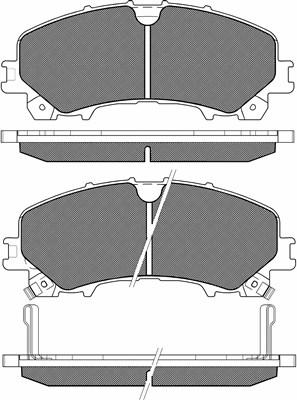 BSF 20224 - Тормозные колодки, дисковые, комплект unicars.by