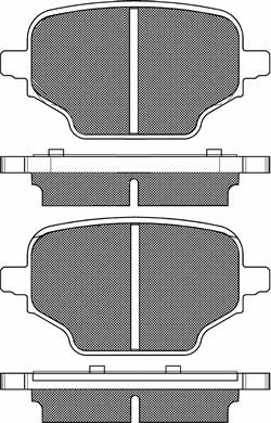 BSF 20279 - Тормозные колодки, дисковые, комплект unicars.by