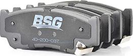 BSG BSG 40-200-037 - Тормозные колодки, дисковые, комплект unicars.by