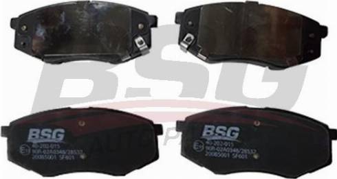 BSG BSG 40-202-015 - Тормозные колодки, дисковые, комплект unicars.by