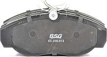 BSG BSG 65-200-013 - Тормозные колодки, дисковые, комплект unicars.by