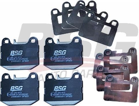 BSG BSG 60-202-013 - Тормозные колодки, дисковые, комплект unicars.by