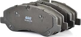 BSG BSG 30-200-036 - Тормозные колодки, дисковые, комплект unicars.by