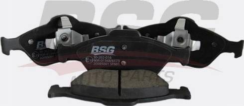 BSG BSG 30-202-016 - Тормозные колодки, дисковые, комплект unicars.by