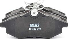 BSG BSG 70-200-003 - Тормозные колодки, дисковые, комплект unicars.by