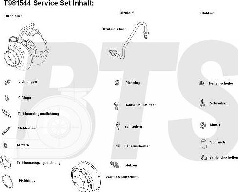 BTS Turbo T981544BL - Турбина, компрессор unicars.by