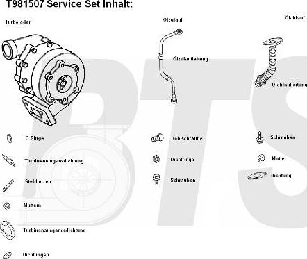 BTS Turbo T981507 - Турбина, компрессор unicars.by