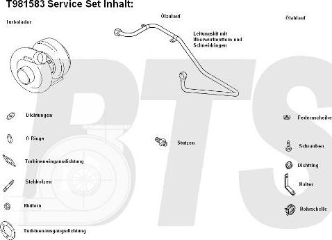 BTS Turbo T981583 - Турбина, компрессор unicars.by