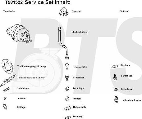 BTS Turbo T981522 - Турбина, компрессор unicars.by