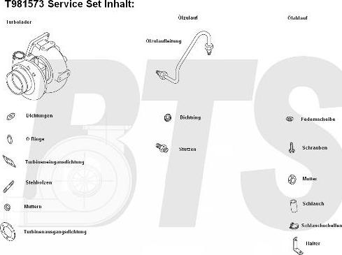 BTS Turbo T981573 - Турбина, компрессор unicars.by