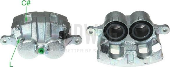 Budweg Caliper 344472 - Тормозной суппорт unicars.by