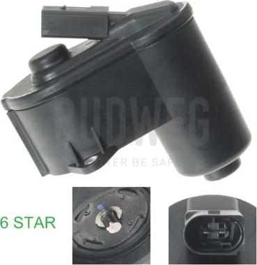 Budweg Caliper 208004 - Элемент управления, стояночная тормозная система unicars.by