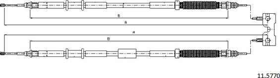 Cabor 11.5770 - Тросик, cтояночный тормоз unicars.by