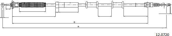 Cabor 12.0720 - Тросик, cтояночный тормоз unicars.by