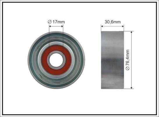 Caffaro 500671 - Ролик, поликлиновый ремень unicars.by