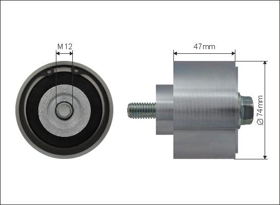 Caffaro 500274 - Ролик, поликлиновый ремень unicars.by