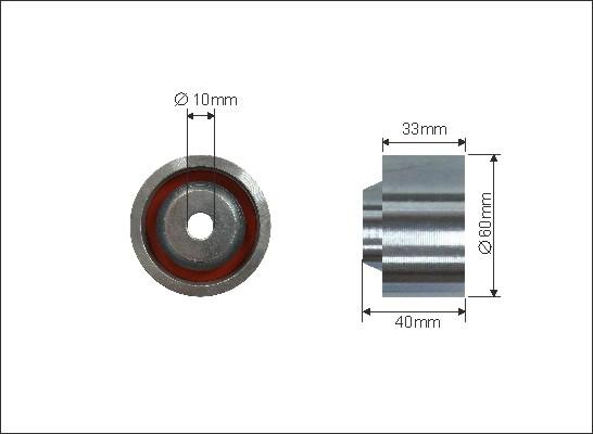 Caffaro 373-131 - Направляющий ролик, зубчатый ремень ГРМ unicars.by