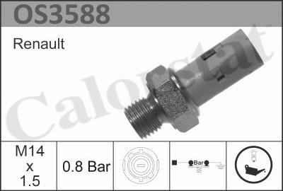 Calorstat by Vernet OS3588 - Датчик, давление масла unicars.by