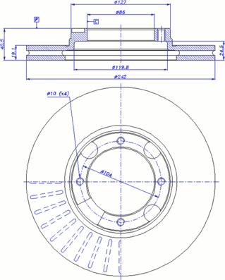 CAR 142.961 - Тормозной диск unicars.by