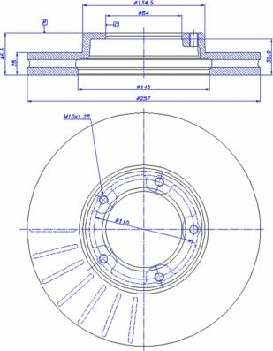 CAR 142.935 - Тормозной диск unicars.by