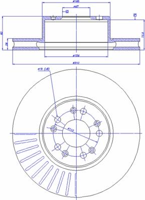 CAR 142.446 - Тормозной диск unicars.by