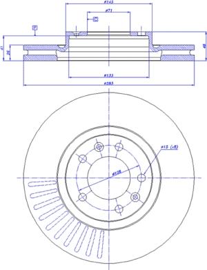 CAR 142.537 - Тормозной диск unicars.by