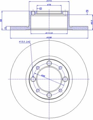 Metelli 230030 - Тормозной диск unicars.by