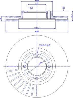 CAR 142.634 - Тормозной диск unicars.by