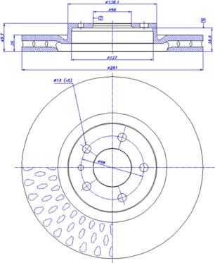 CAR 142.003 - Тормозной диск unicars.by