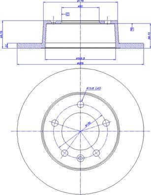 Magneti Marelli 353613449540 - Тормозной диск unicars.by