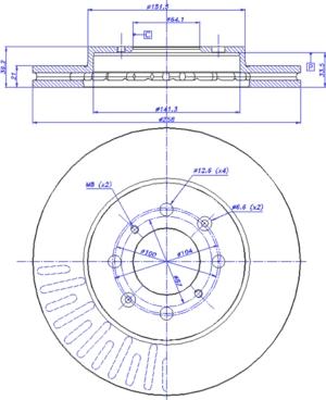 CAR 142.1422 - Тормозной диск unicars.by